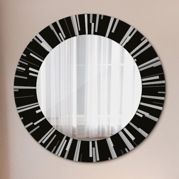 Round wall mirror design Radiant composition