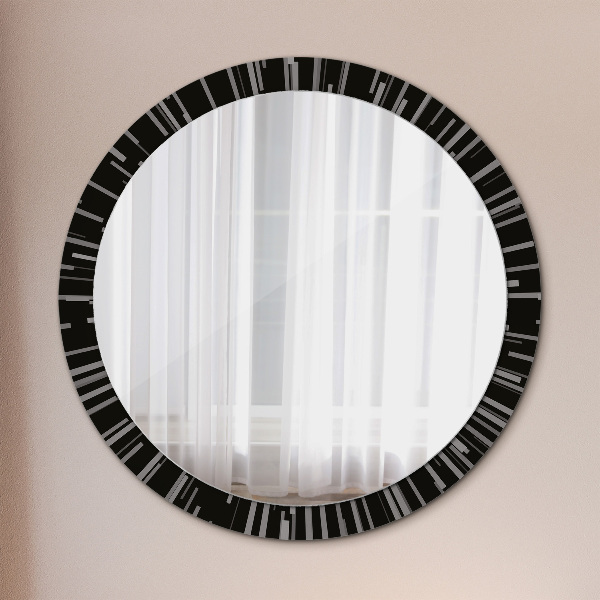 Round wall mirror design Radiant composition
