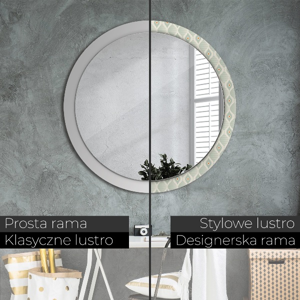 Circle decorative mirror Light vintage pattern