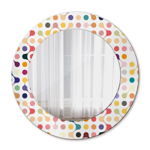 Round printed mirror Seamless multicolor