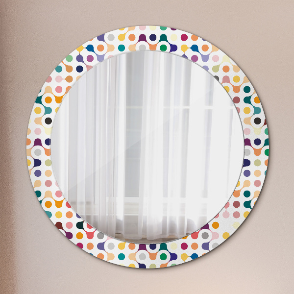 Round printed mirror Seamless multicolor