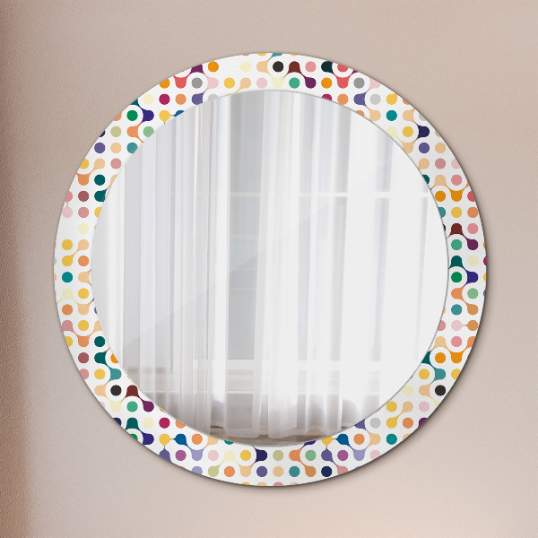 Round printed mirror Seamless multicolor