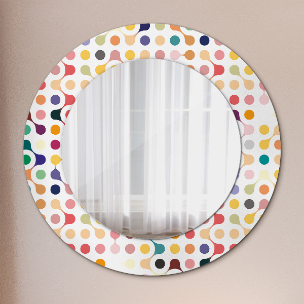 Round printed mirror Seamless multicolor