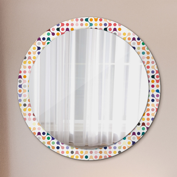 Round printed mirror Seamless multicolor