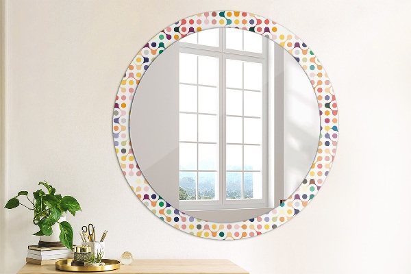 Round printed mirror Seamless multicolor