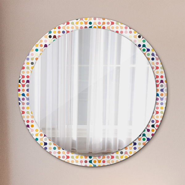 Round printed mirror Seamless multicolor