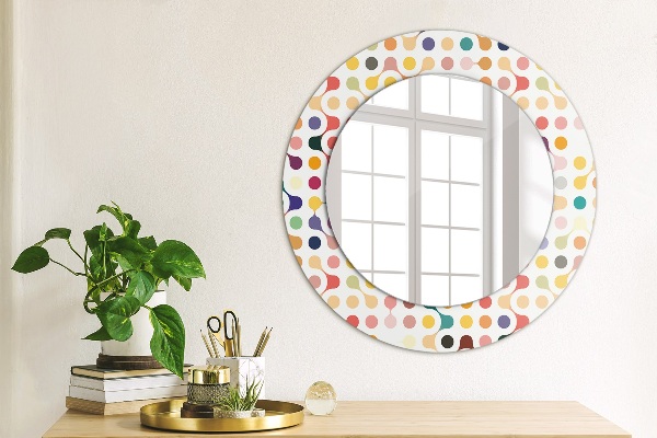 Round printed mirror Seamless multicolor