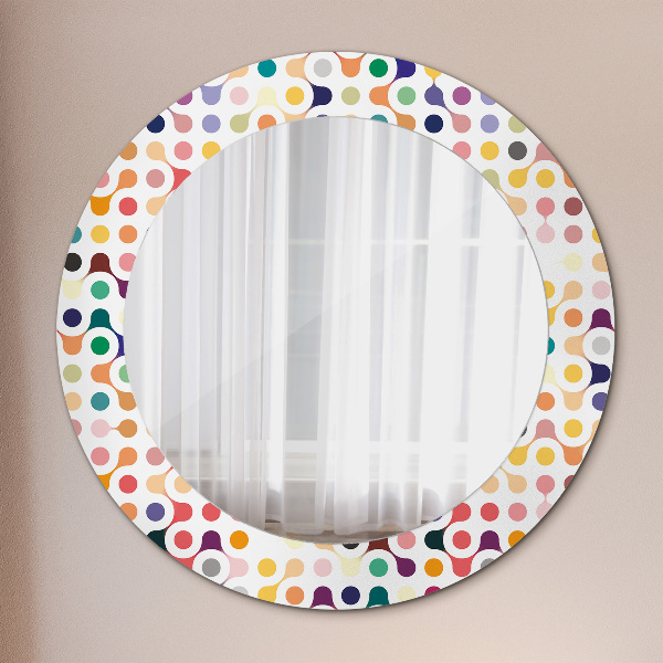Round printed mirror Seamless multicolor