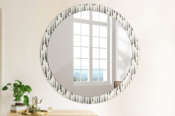 Round decorative mirror Striped pattern