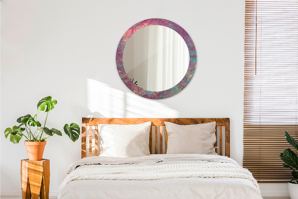 Round wall mirror decor Color festival