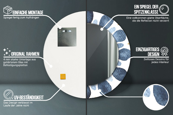 Circle decorative mirror Moon mandala