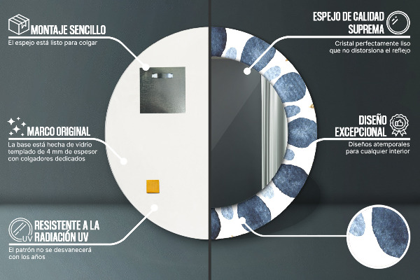 Circle decorative mirror Moon mandala