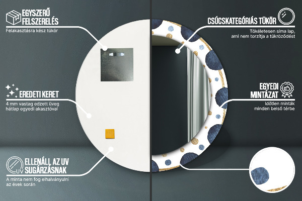 Circle decorative mirror Moon mandala