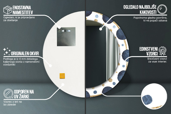 Circle decorative mirror Moon mandala