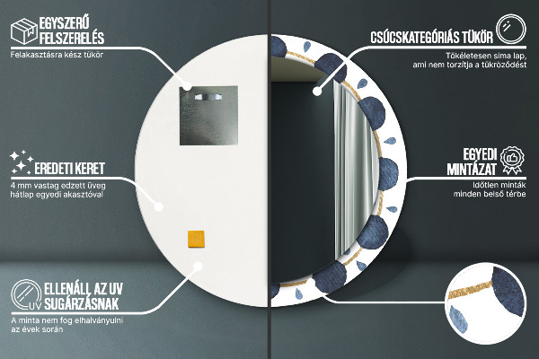 Circle decorative mirror Moon mandala