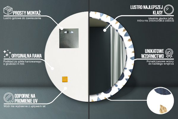 Circle decorative mirror Moon mandala