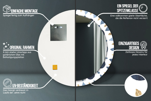 Circle decorative mirror Moon mandala