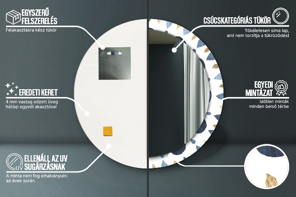 Circle decorative mirror Moon mandala