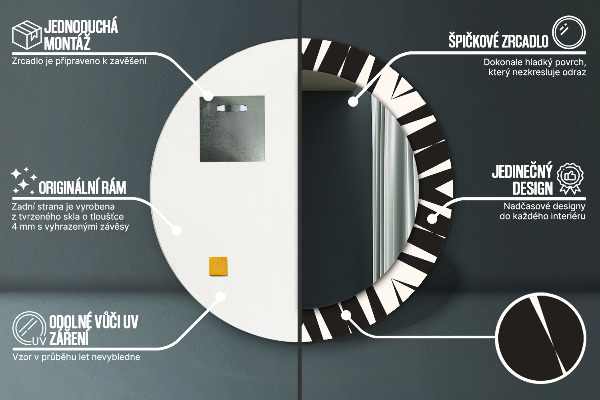 Ornate framed mirror Abstraction geometry