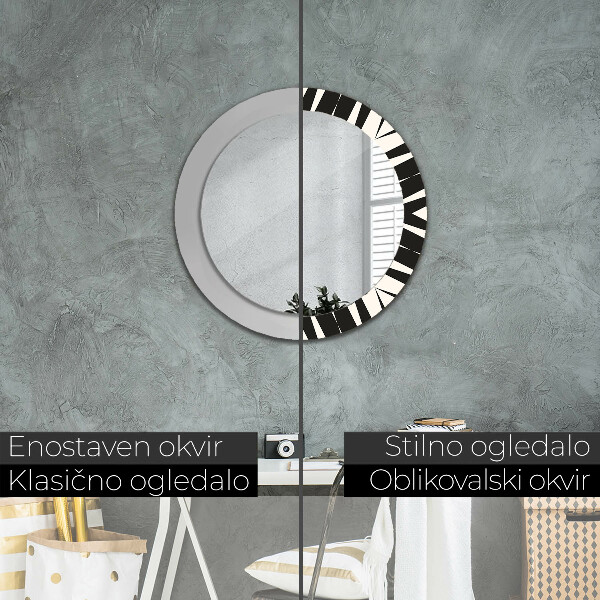 Ornate framed mirror Abstraction geometry