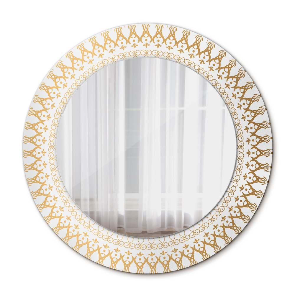 Round wall mirror decor Indian mandala
