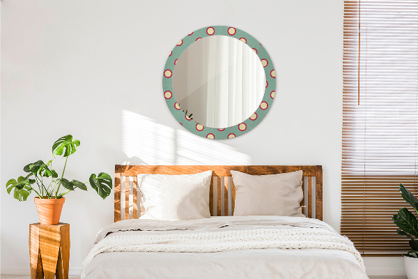 Round wall mirror decor Dots