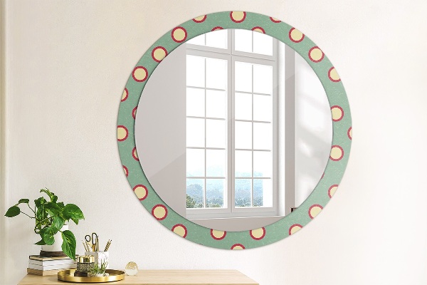 Round wall mirror decor Dots