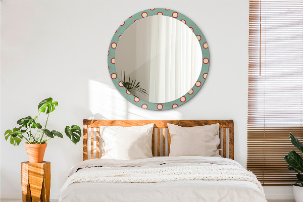 Round wall mirror decor Dots