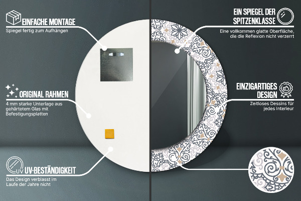 Circle decorative mirror Geometric ornaments