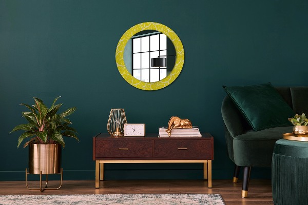 Round wall mirror design Lemon pattern