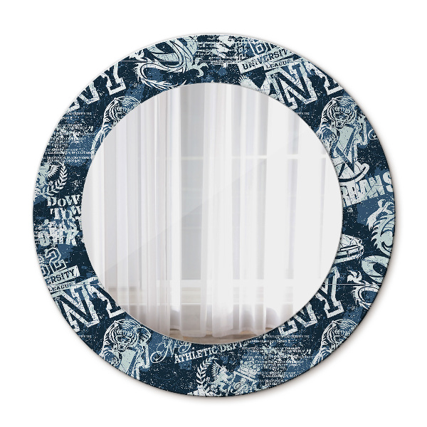 Round decorative mirror Collage