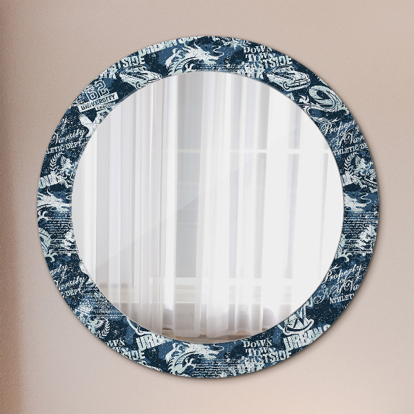 Round decorative mirror Collage