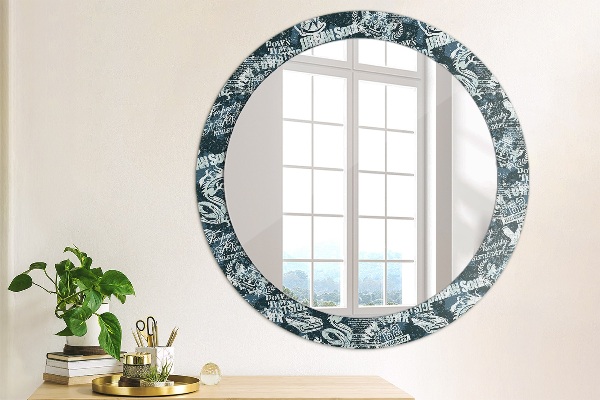 Round decorative mirror Collage
