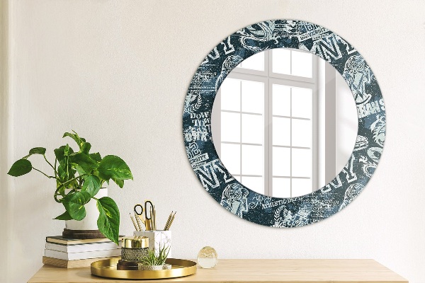 Round decorative mirror Collage