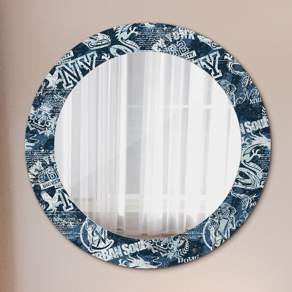 Round decorative mirror Collage