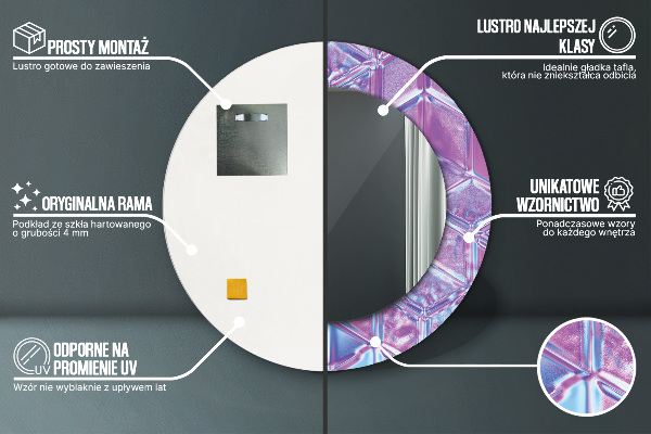 Round wall mirror design Abstract surreal