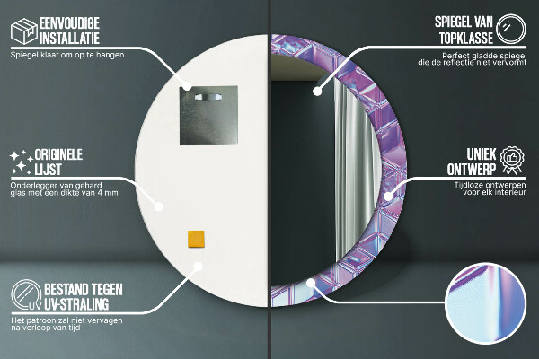 Round wall mirror design Abstract surreal