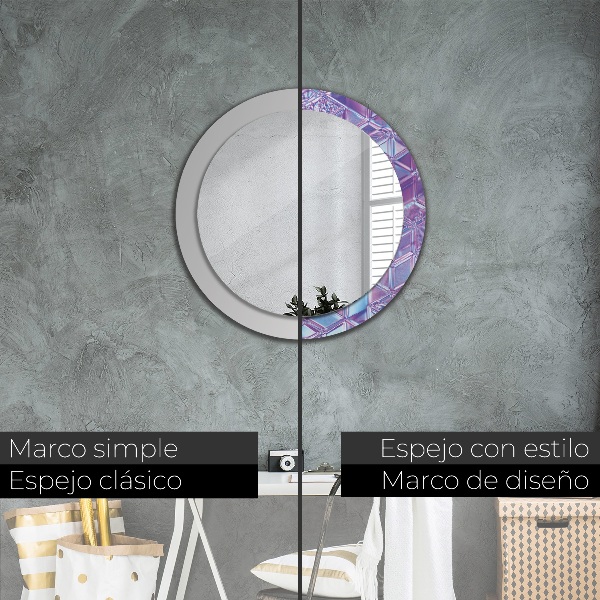 Round wall mirror design Abstract surreal