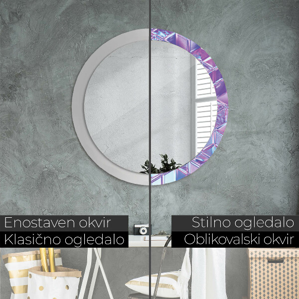 Round wall mirror design Abstract surreal