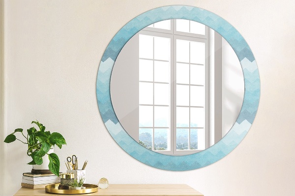 Round wall mirror decor Shoemaker's pattern
