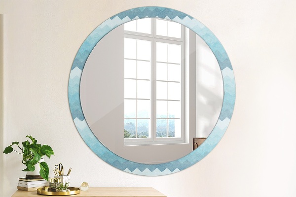 Round wall mirror decor Shoemaker's pattern