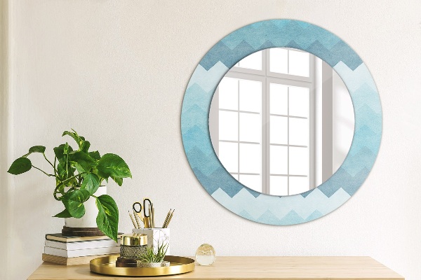 Round wall mirror decor Shoemaker's pattern