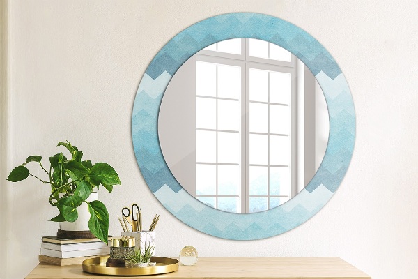 Round wall mirror decor Shoemaker's pattern