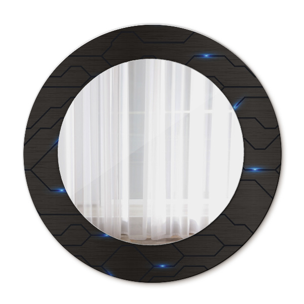 Round decorative mirror Futuristic abstract