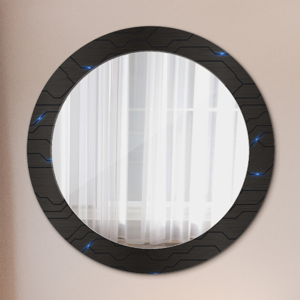 Round decorative mirror Futuristic abstract