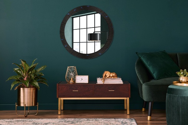 Round decorative mirror Futuristic abstract