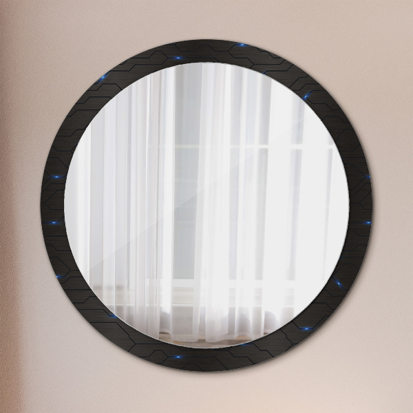 Round decorative mirror Futuristic abstract
