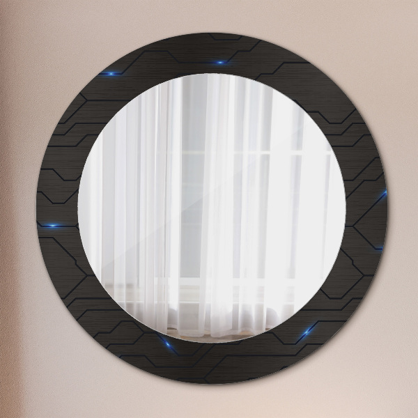 Round decorative mirror Futuristic abstract