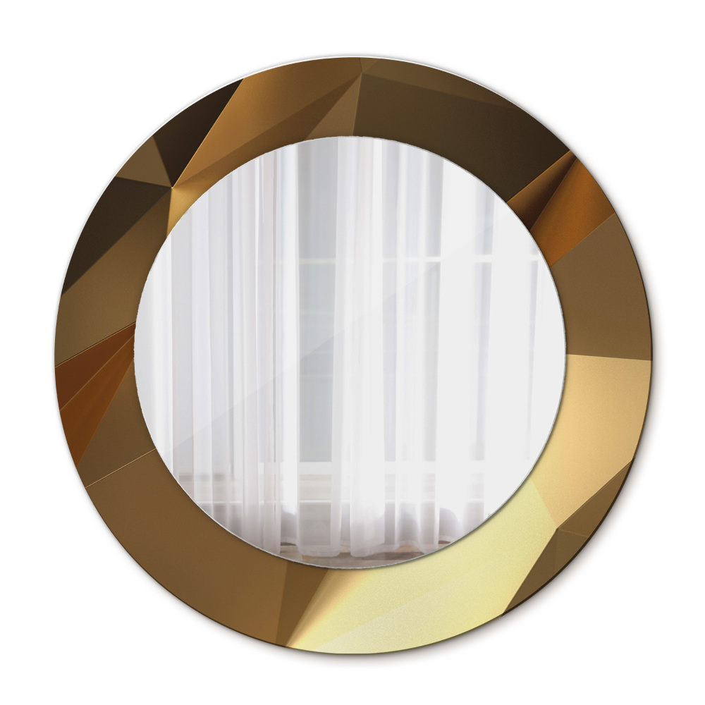 Circle decorative mirror Gold abstraction