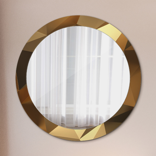 Circle decorative mirror Gold abstraction